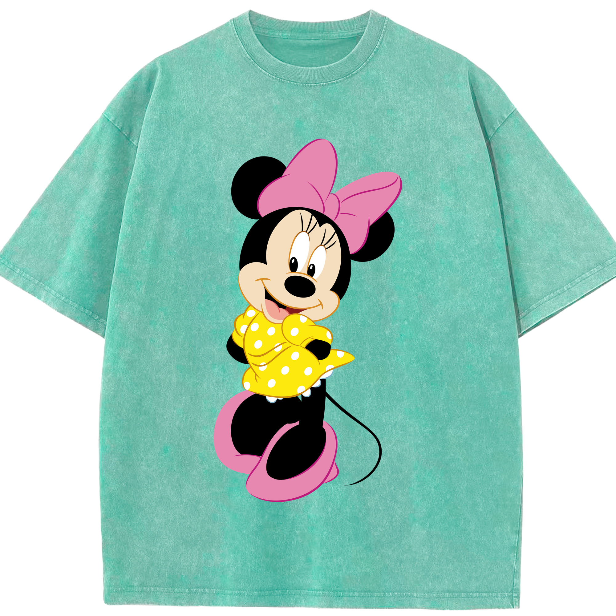 （画像用） ミッキーマウス Mickey Mouse 綿100% ヴィンテージ風 半袖Tシャツ（フロントプリント）